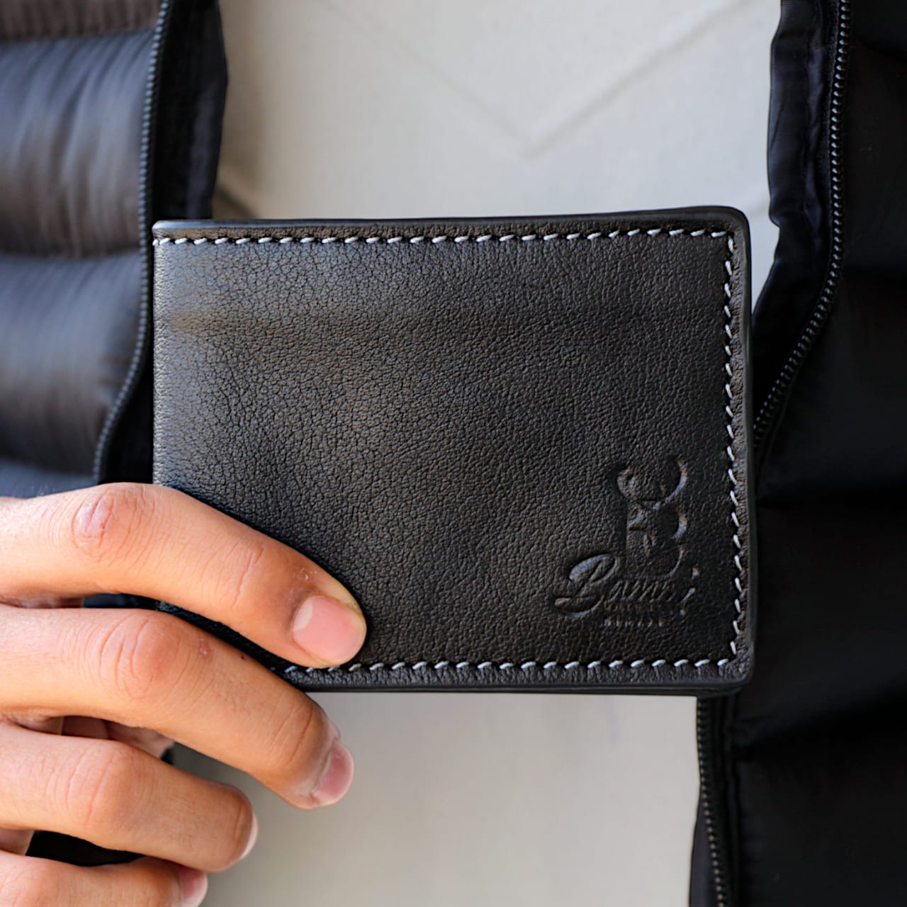 Men?s Natural Leather Card Holder Wallet - 4 Card Slots & Main Cash Pocket 2302