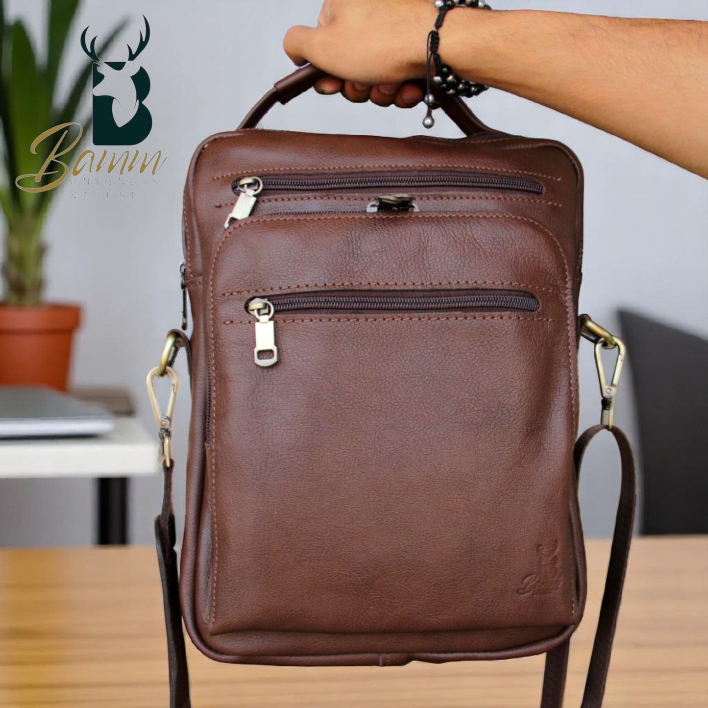 Bamm Leather Crossbody Bag 2805