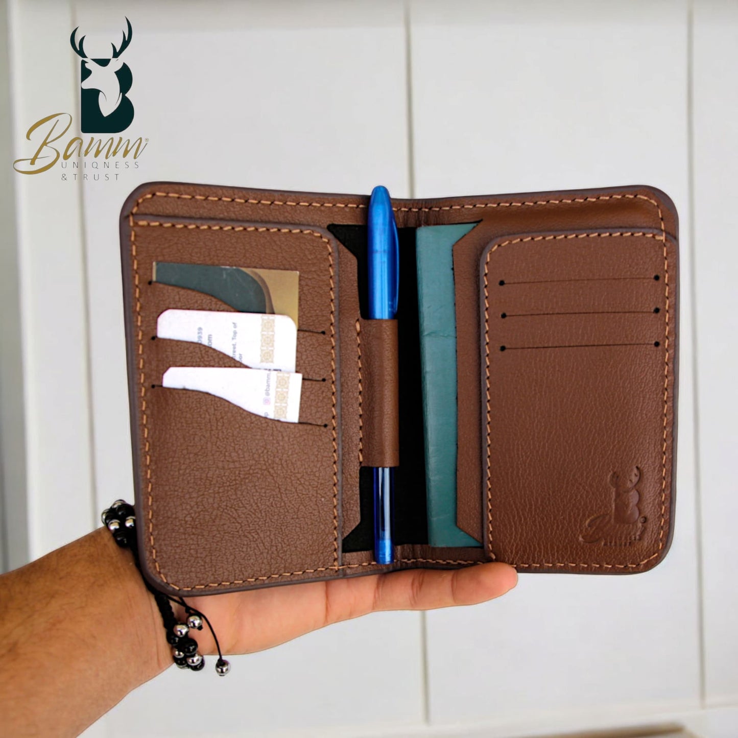 Handmade Genuine Leather Passport Holder-2313-
