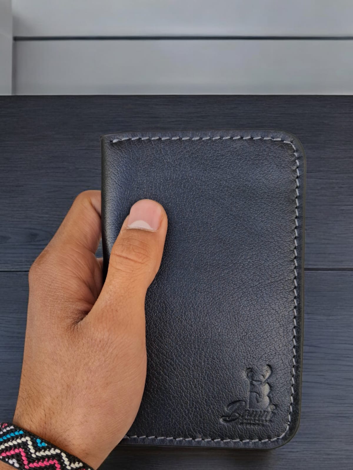 -Leather Passport Wallet From bamm - 2220