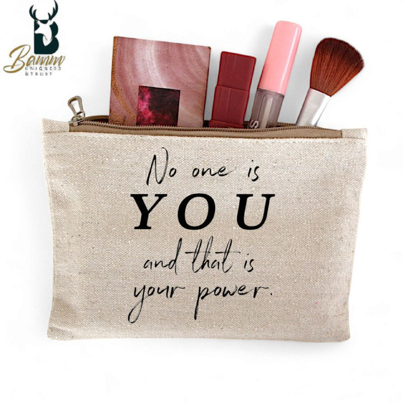 Multi-Use Makeup Organizer Bag – Heavy Duty Duck Cotton, Washable with Digital Print