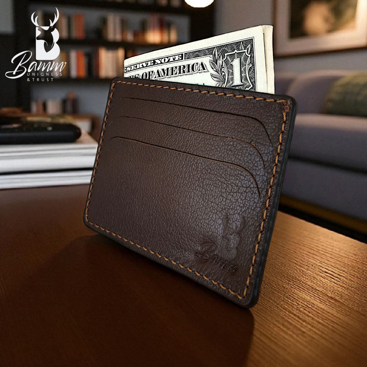 From Bamm Natural Leather Card Holder-2252
