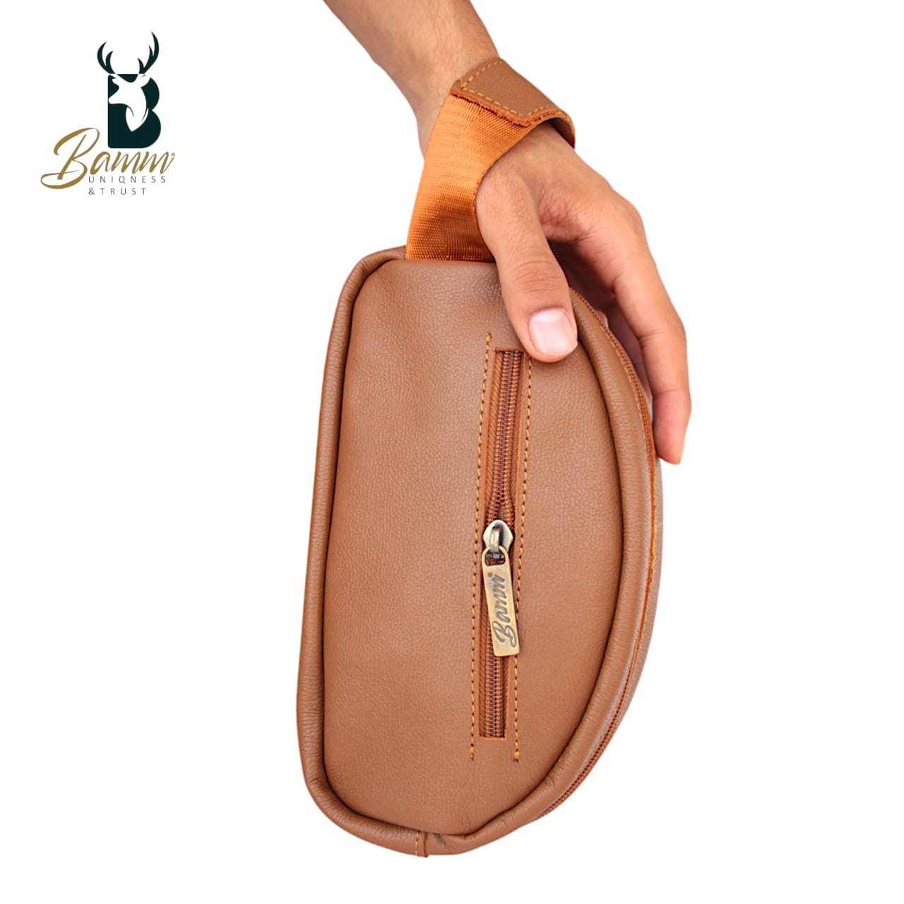 Natural Leather Bag With Mobile Case From Bamm mo: 2242