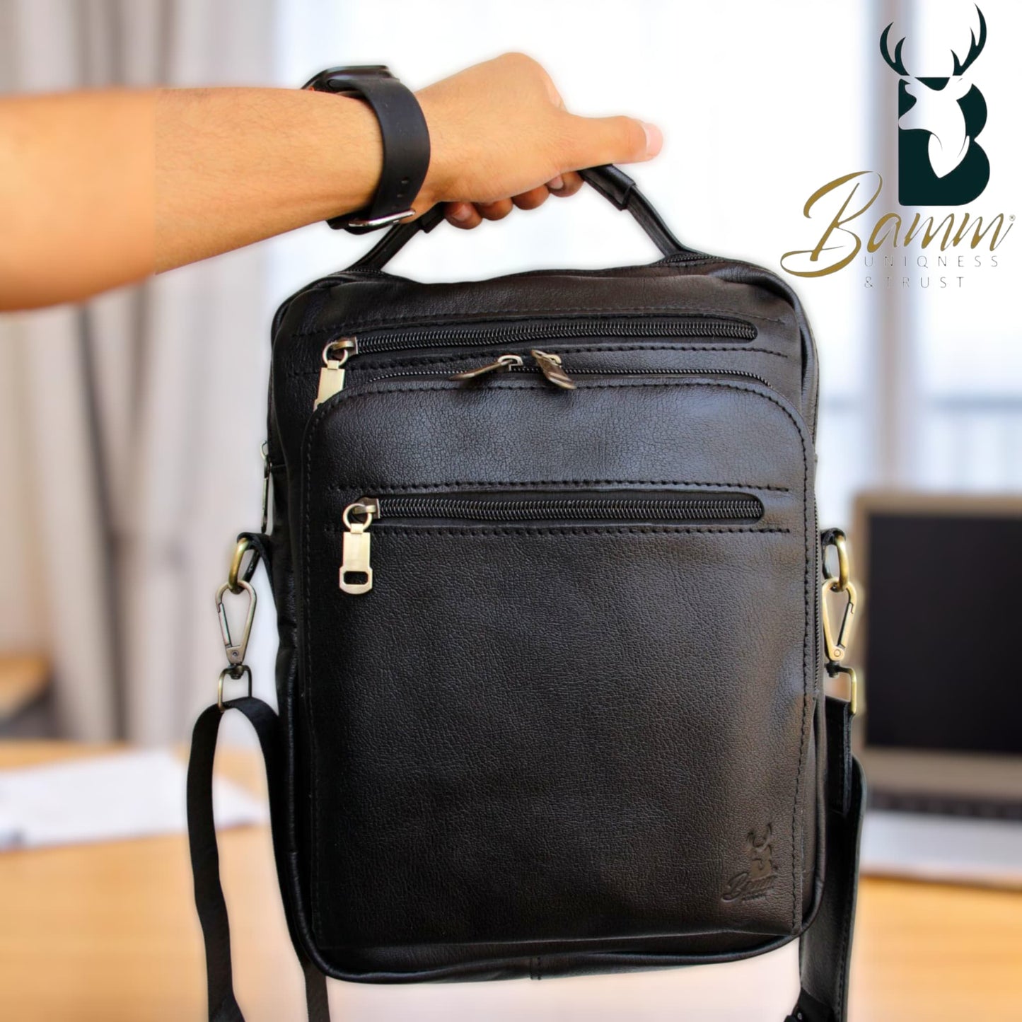 Bamm Leather Crossbody Bag 2805
