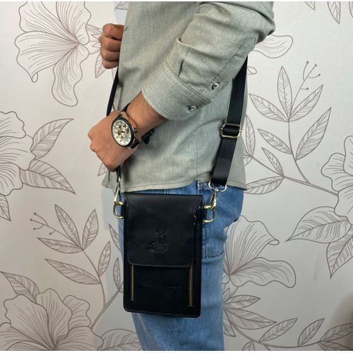 Natural Leather Bag Cross From Bamm For Money And Passport