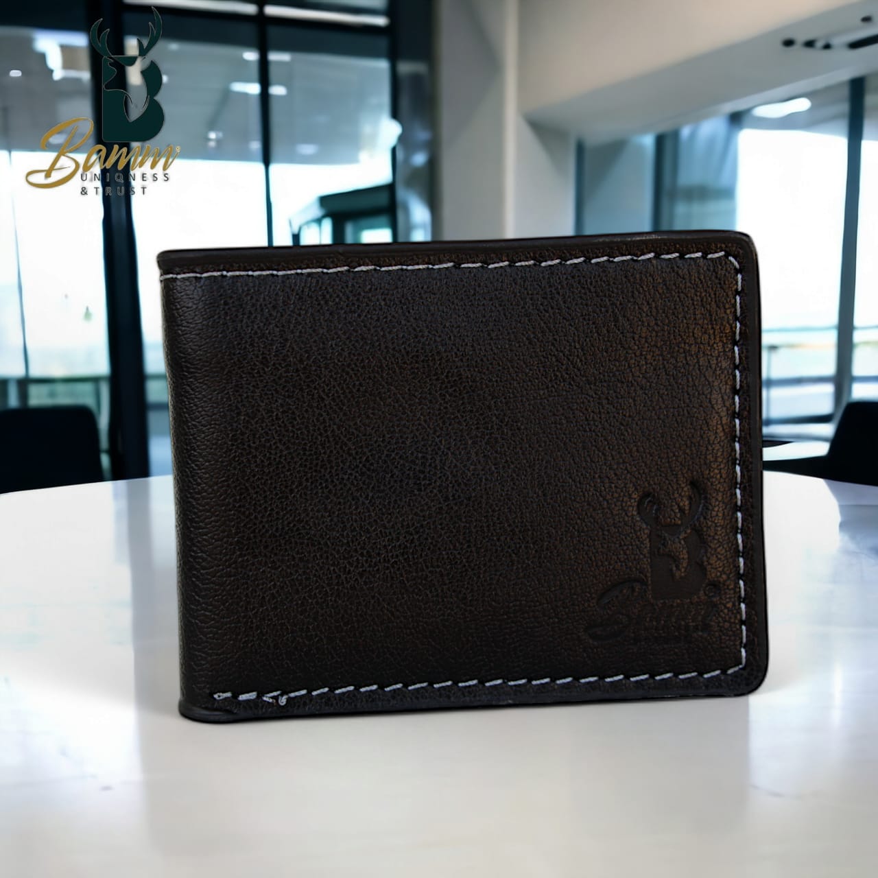 Natural Leather Wallet For Men From Bamm -2208