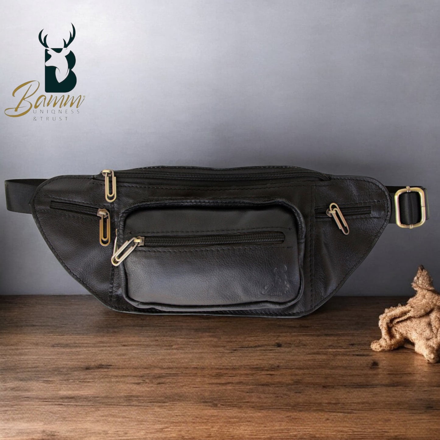 Natural Leather Bag Cross From Bamm