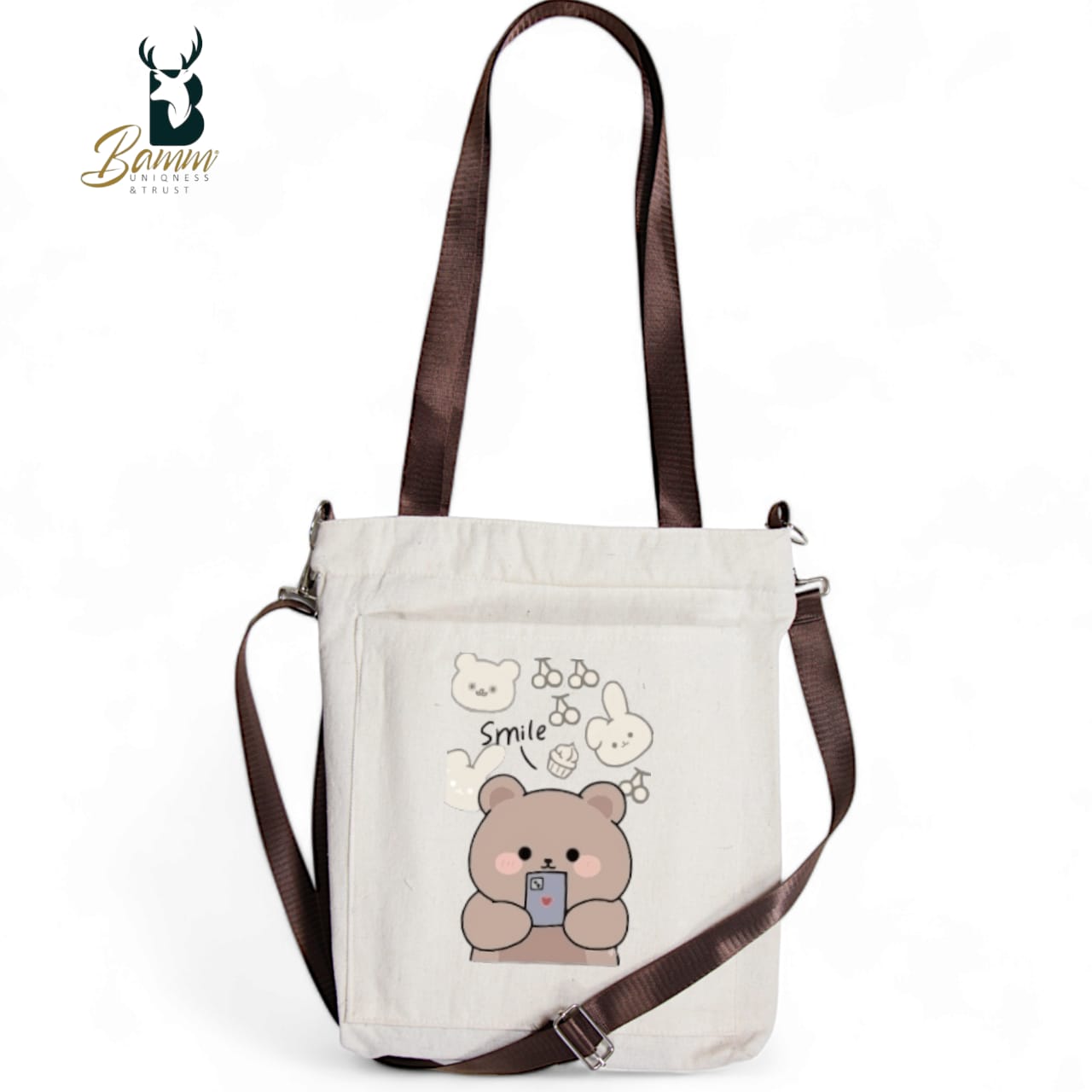 BAMM Tote Bag With Two Adjustable Shoulder Straps 52