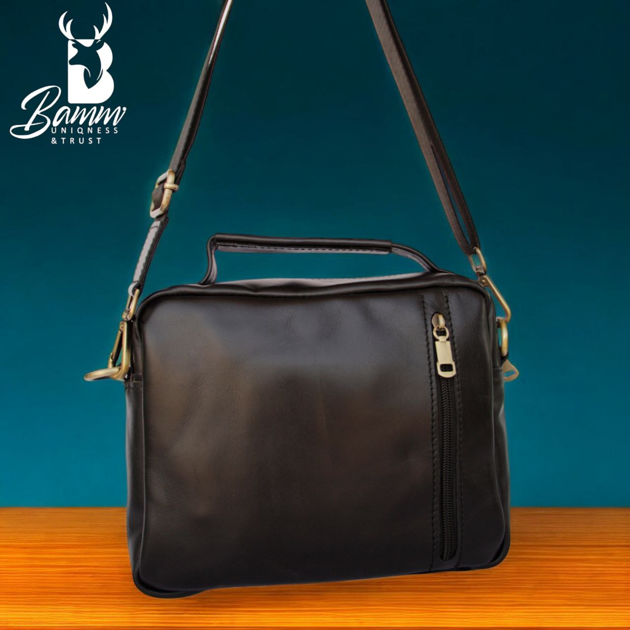 High-quality leather men's crossbody bag-2225