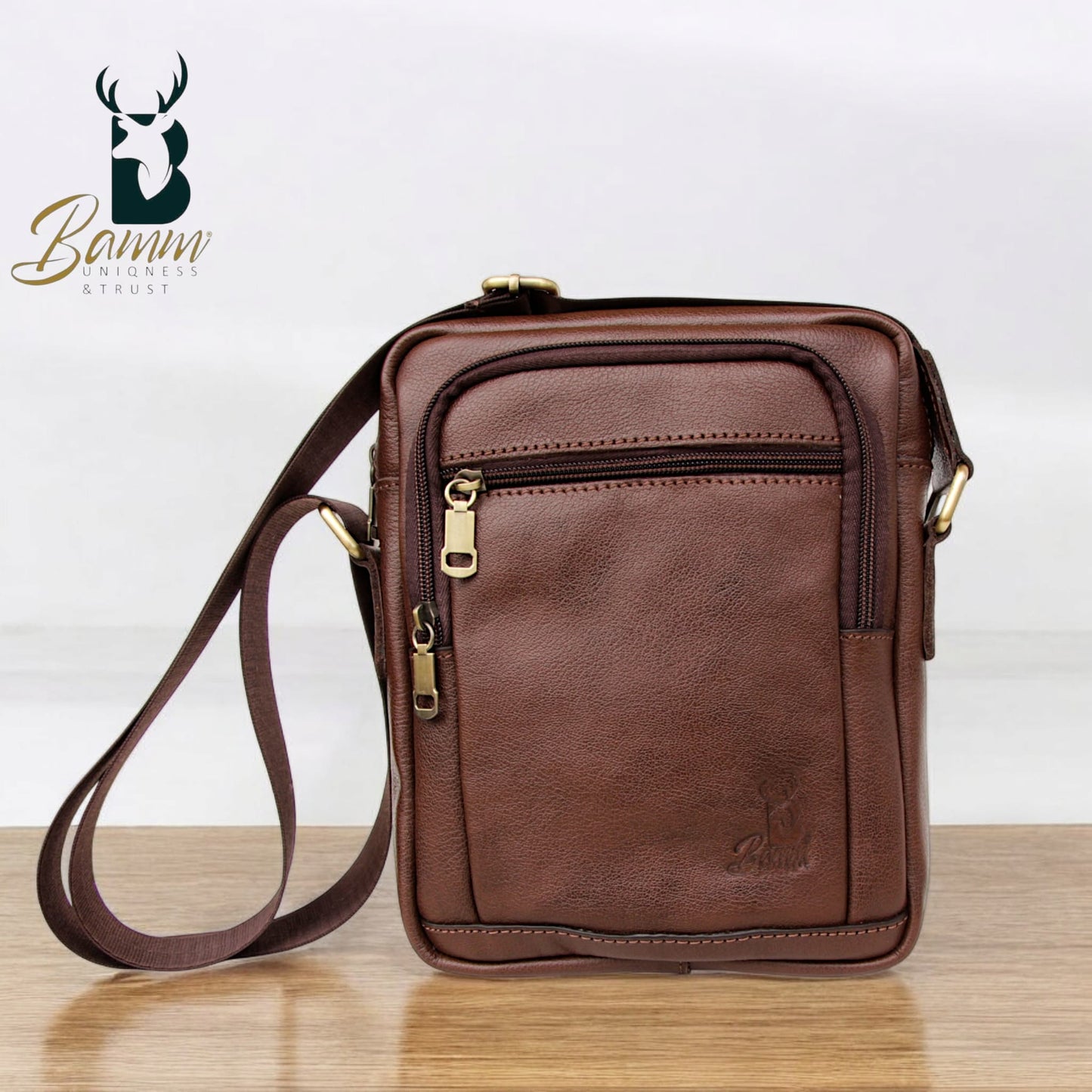 Bamm Leather Crossbody Bag 2802
