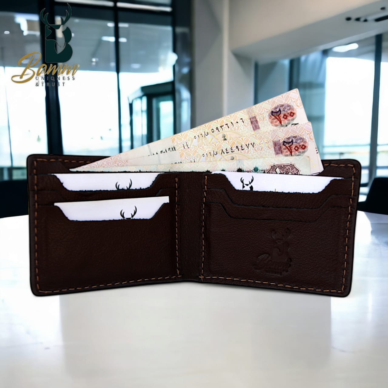 Natural Leather Wallet For Men From Bamm -2208