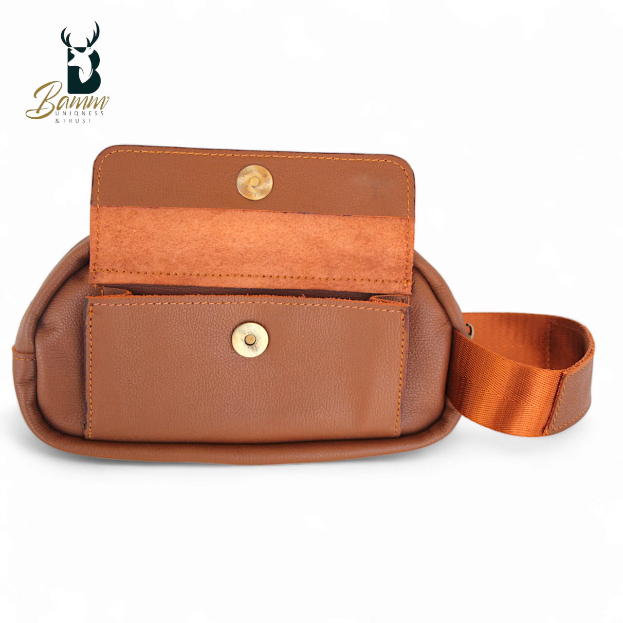 Natural Leather Bag With Mobile Case From Bamm mo: 2242