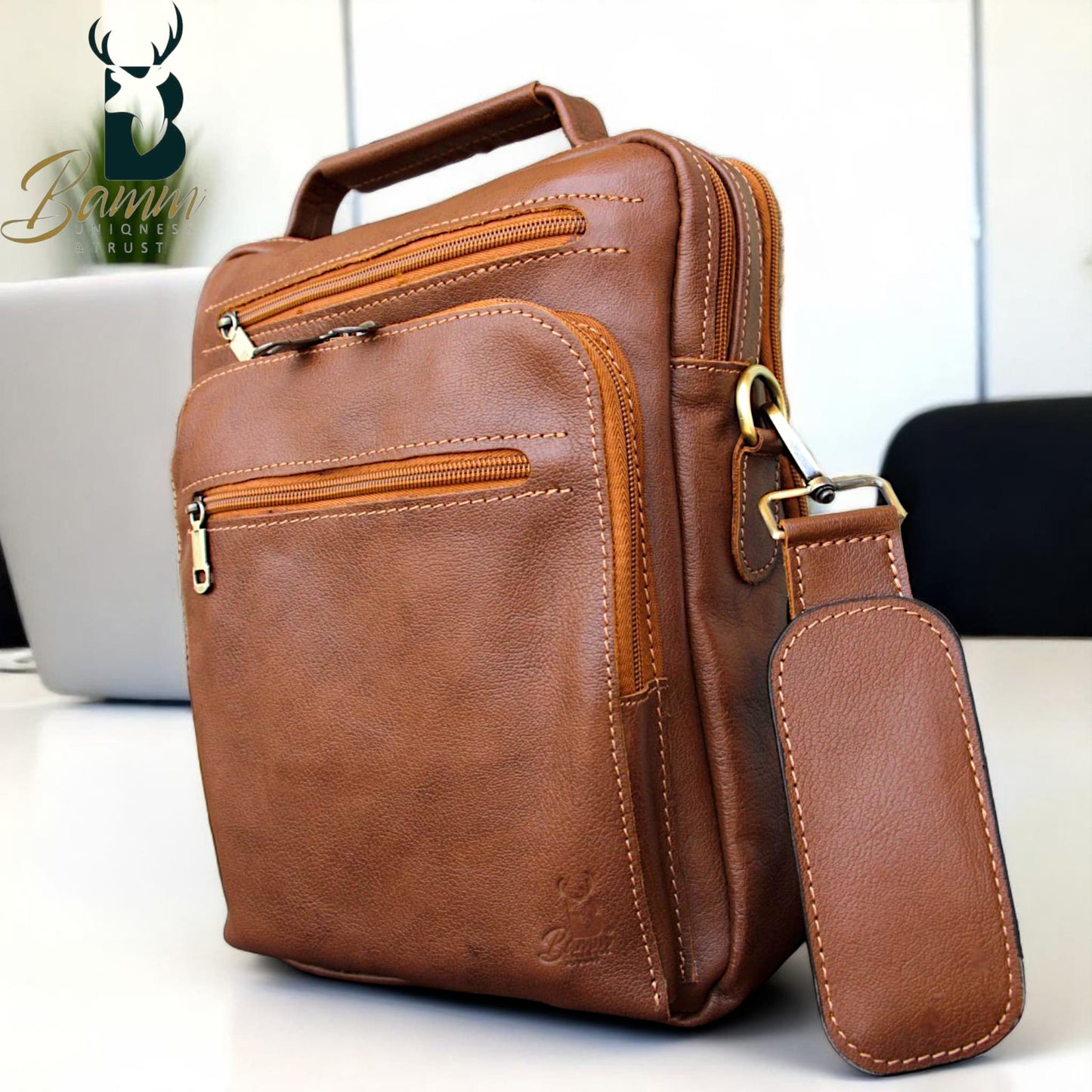 Bamm Leather Crossbody Bag 2805