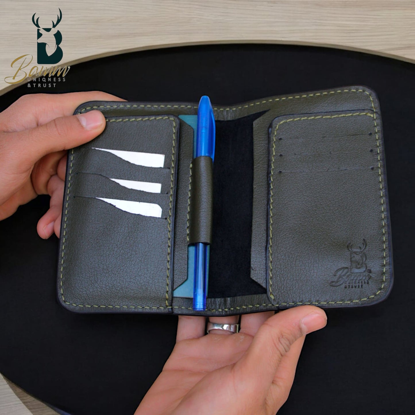 Handmade Genuine Leather Passport Holder-2313-