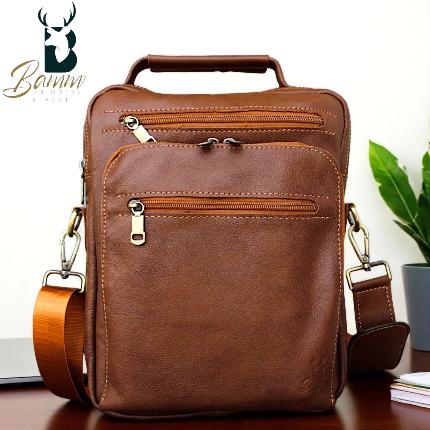 Bamm Leather Crossbody Bag 2805