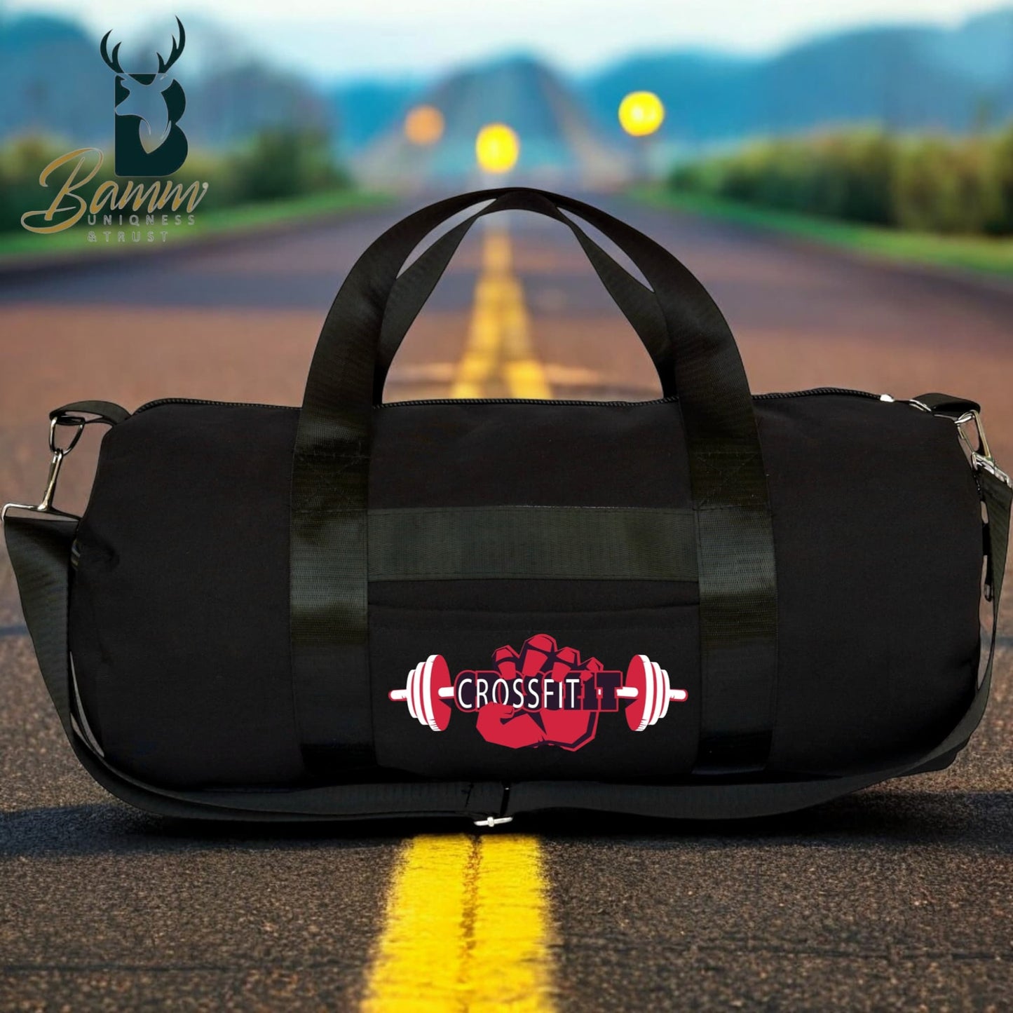 Men's Gym Bag β Water-Resistant Polyester β Side & Front Zipper β Rust-Free Hardware β Imported Satin Handle β Durable & Functional