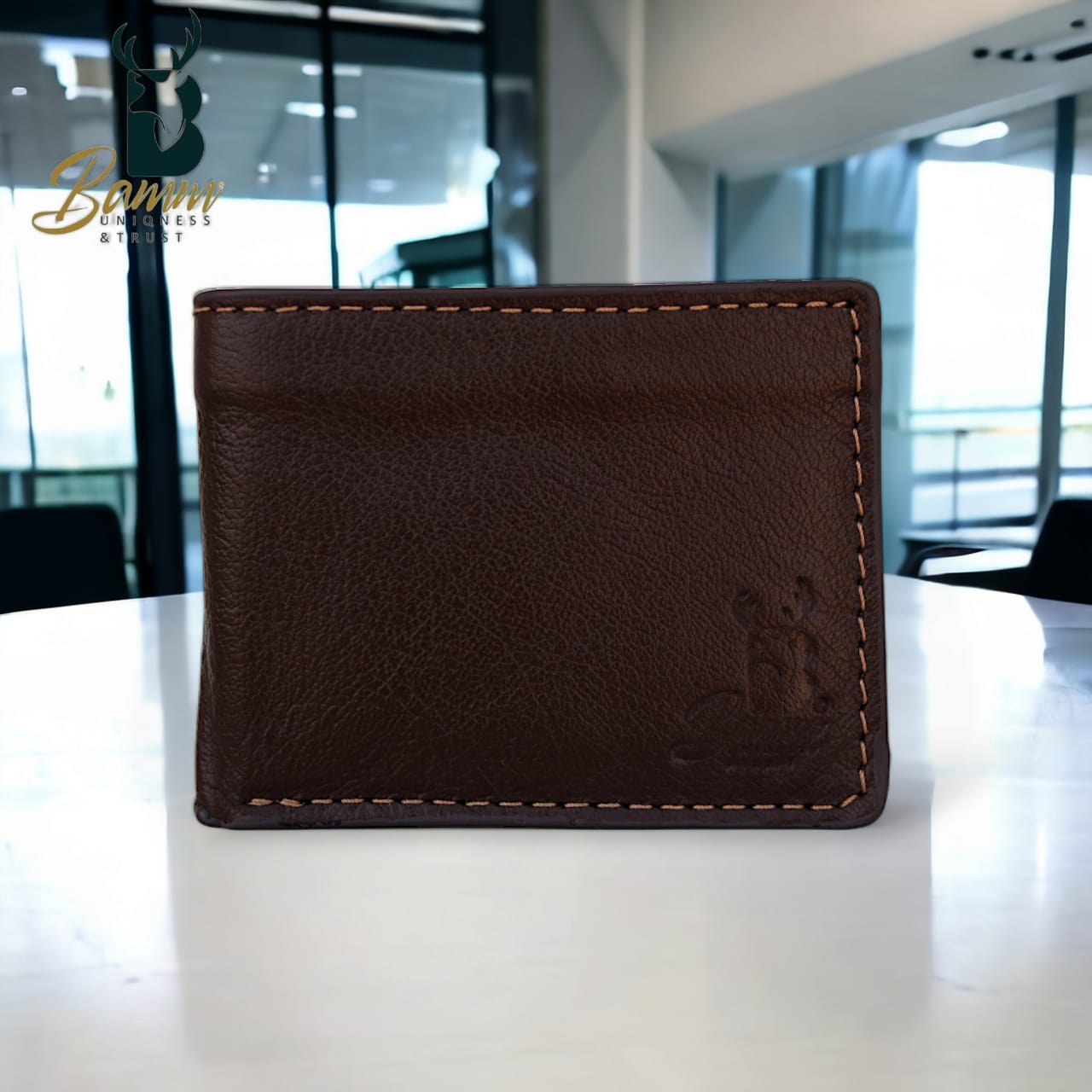 Natural Leather Wallet For Men From Bamm -2208