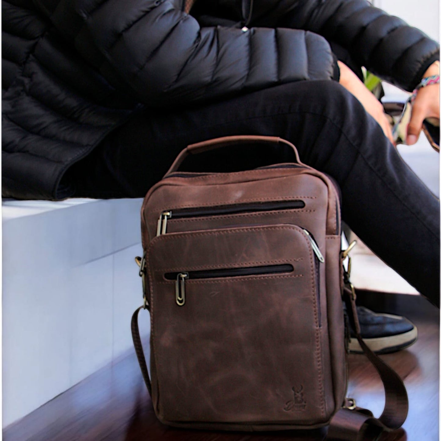 Bamm Leather Crossbody Bag 2805 arizona