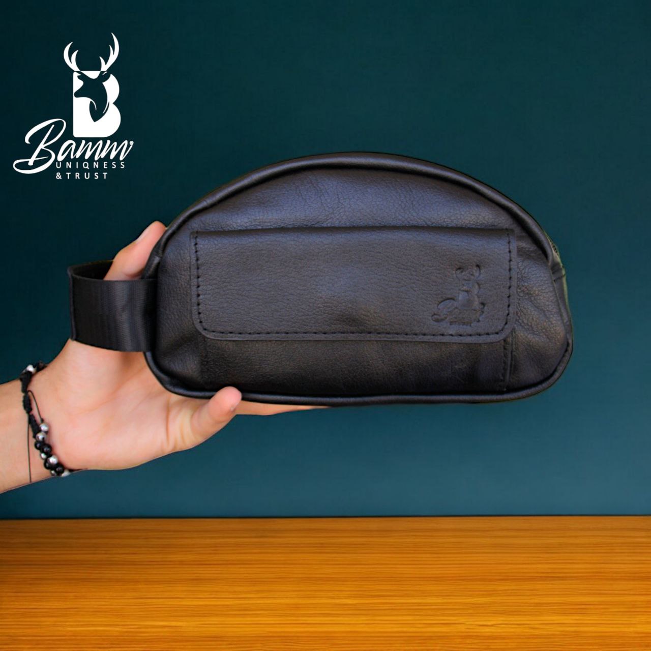 Natural Leather Bag With Mobile Case From Bamm mo: 2242