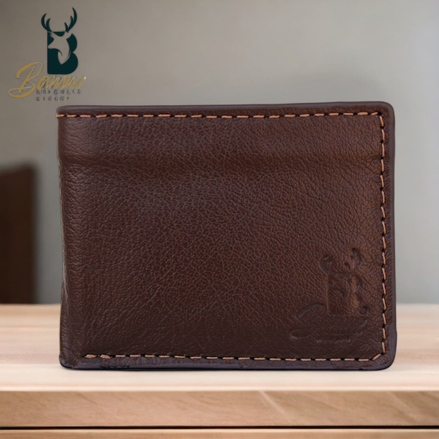 Natural Leather Wallet For Men From Bamm -2208