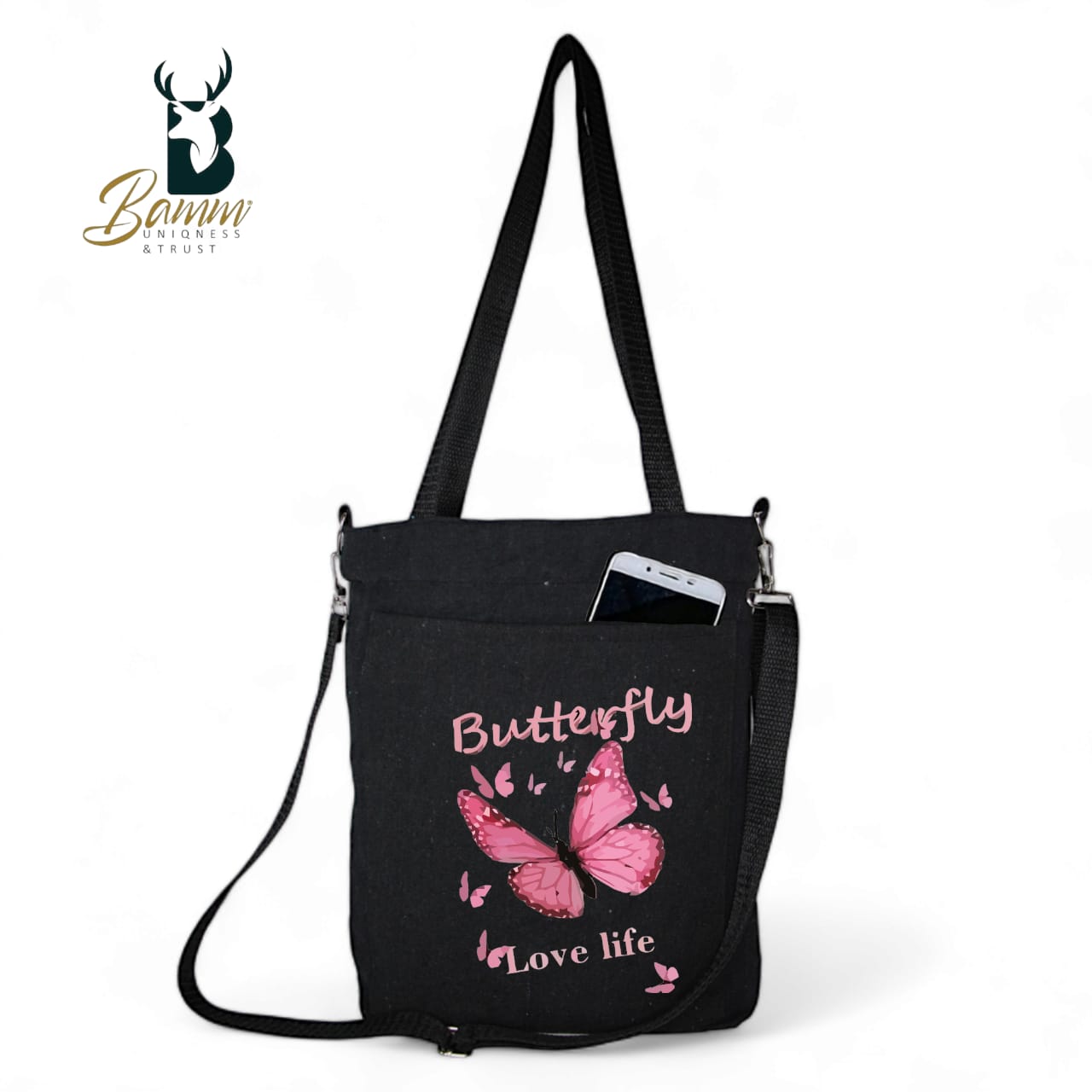 BAMM Tote Bag With Two Adjustable Shoulder Straps- 25