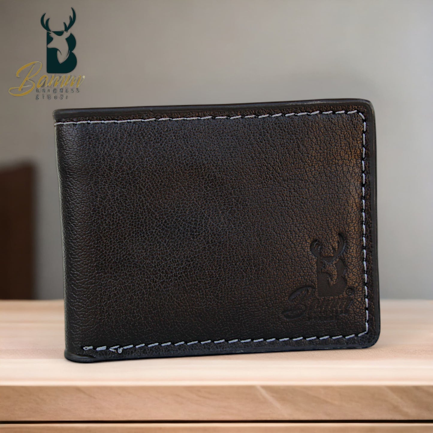 Natural Leather Wallet For Men From Bamm -2208