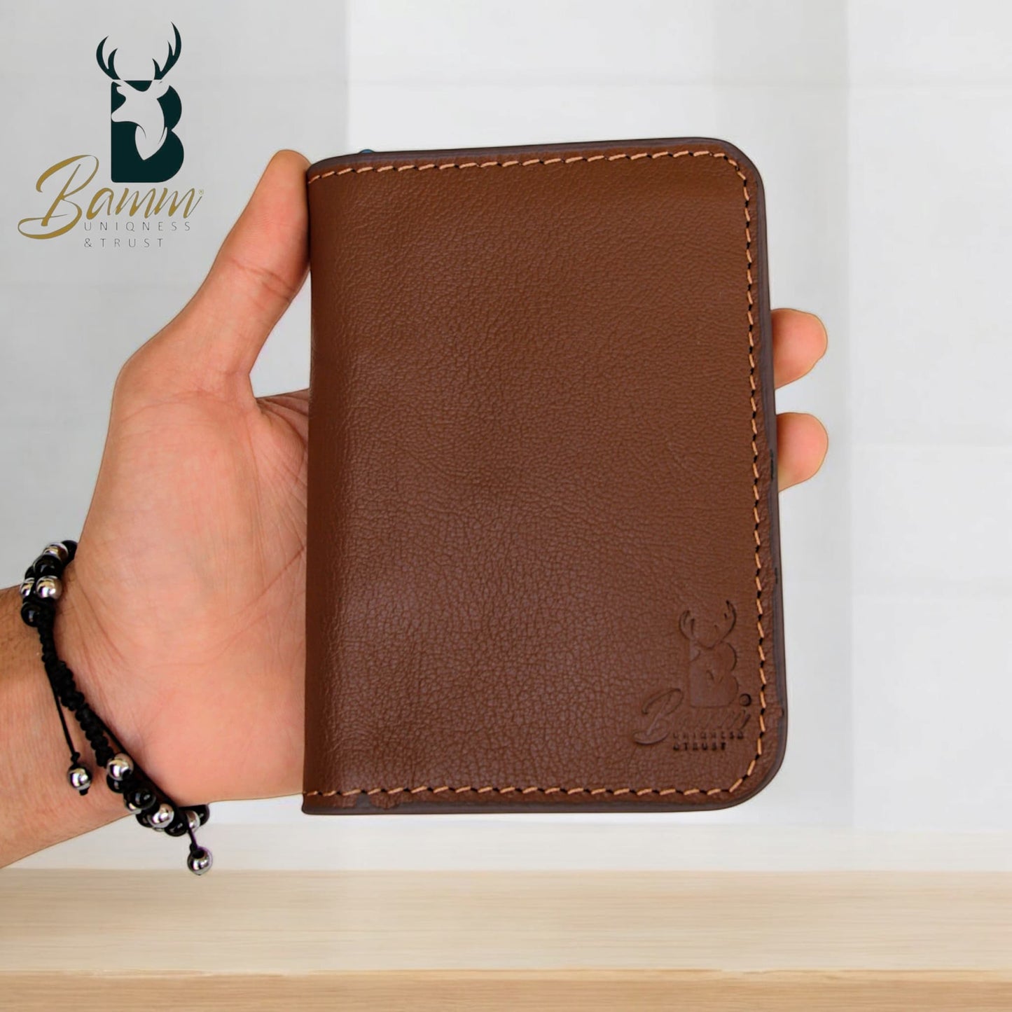 Handmade Genuine Leather Passport Holder-2313-