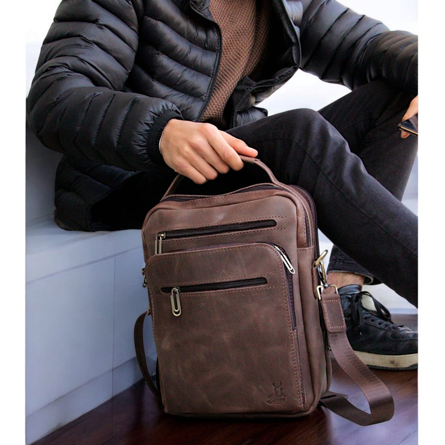Bamm Leather Crossbody Bag 2805 arizona