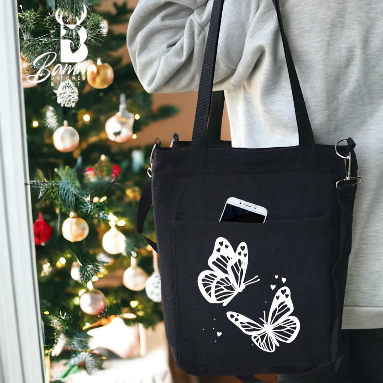 BAMM Tote Bag With Two Adjustable Shoulder Straps