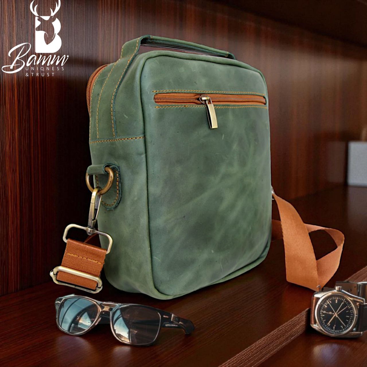 Stylish Leather Men's Crossbody Bag For Men -High-quality Leather Men's Crossbody Bag