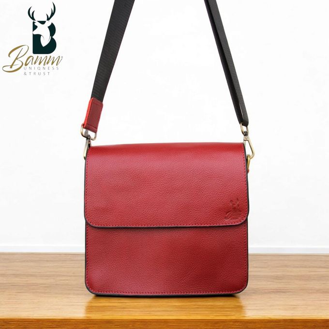 Men's leather shoulder bag-2806
