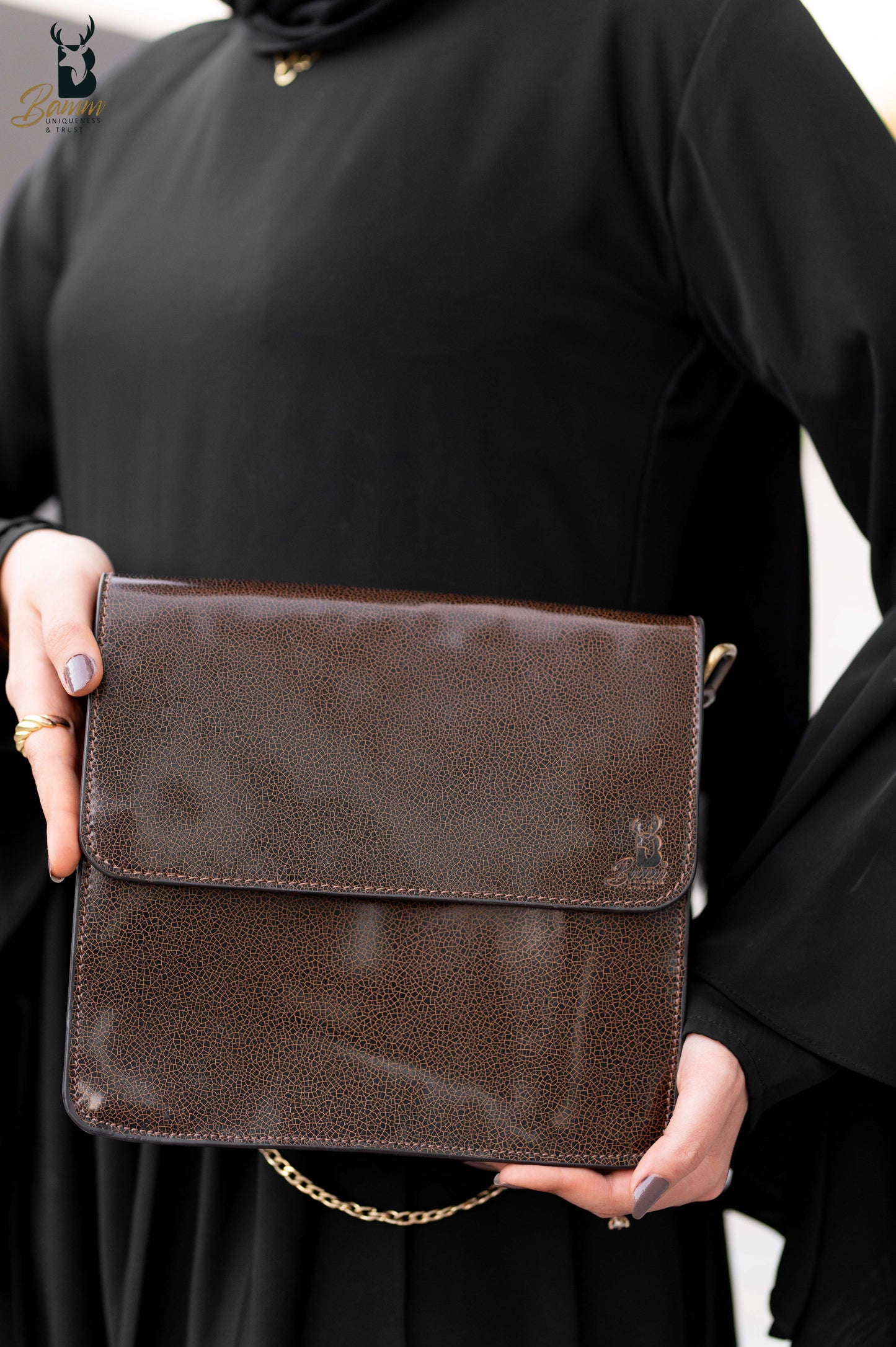 Genuine Leather Women's Crossbody Bag ā Elegant Brown Shoulder Purse for Daily Use 2806