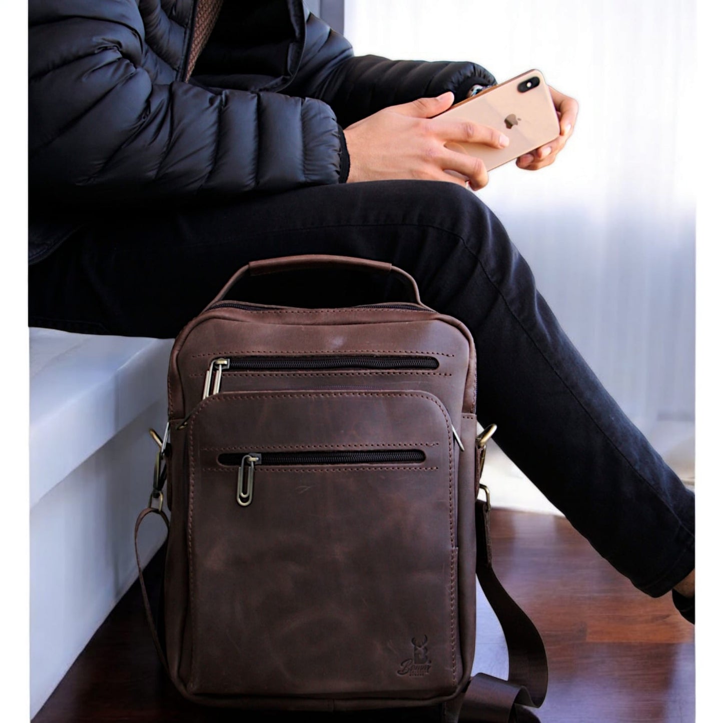 Bamm Leather Crossbody Bag 2805 arizona