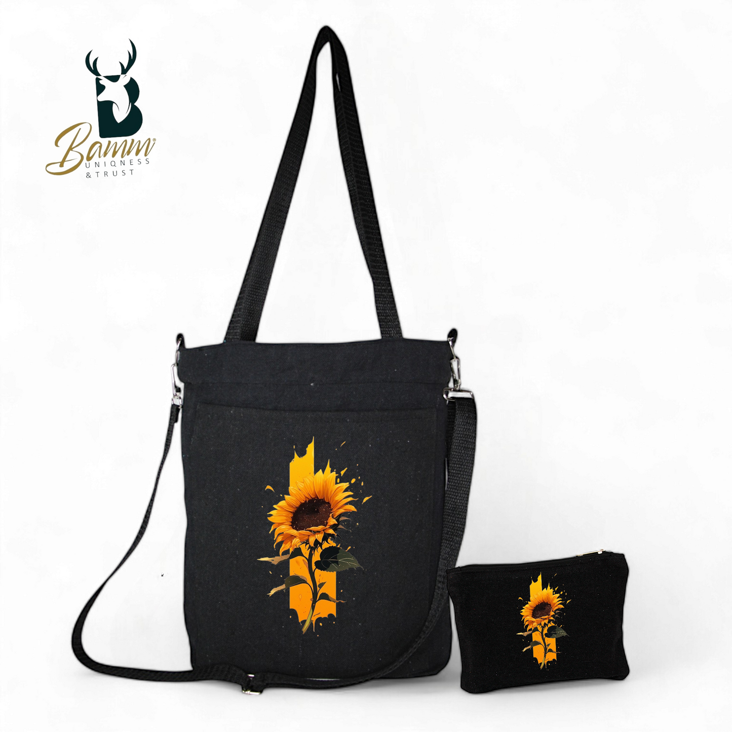 BAMM Tote Bag With Two Adjustable Shoulder Straps
