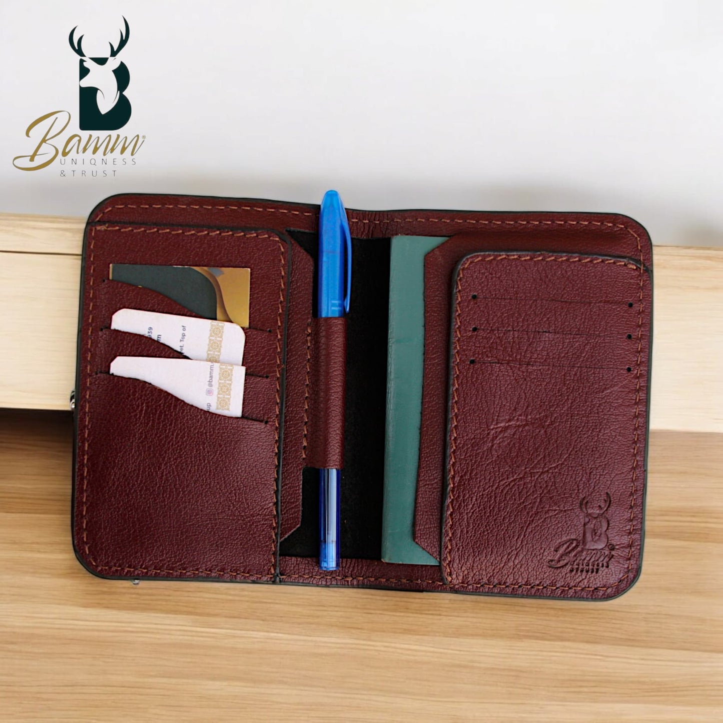 Handmade Genuine Leather Passport Holder-2313-
