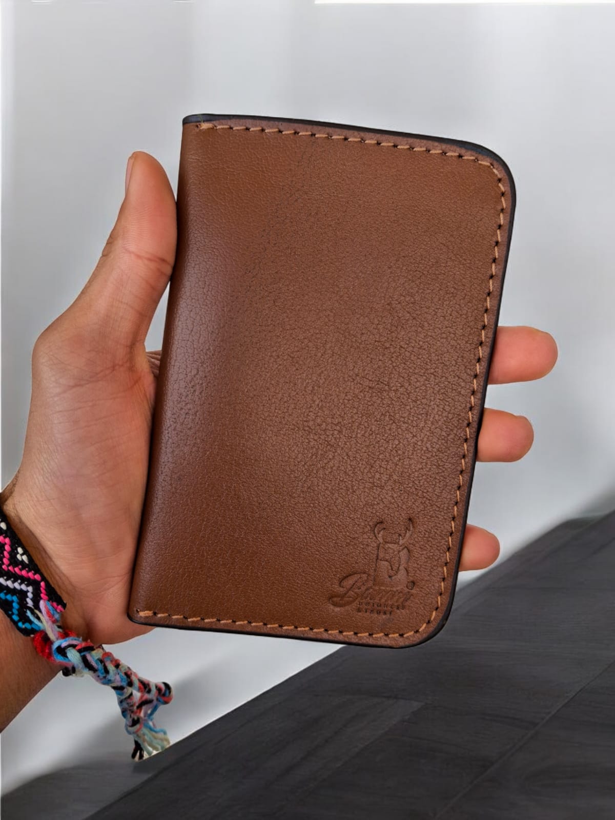 -Leather Passport Wallet From bamm - 2220