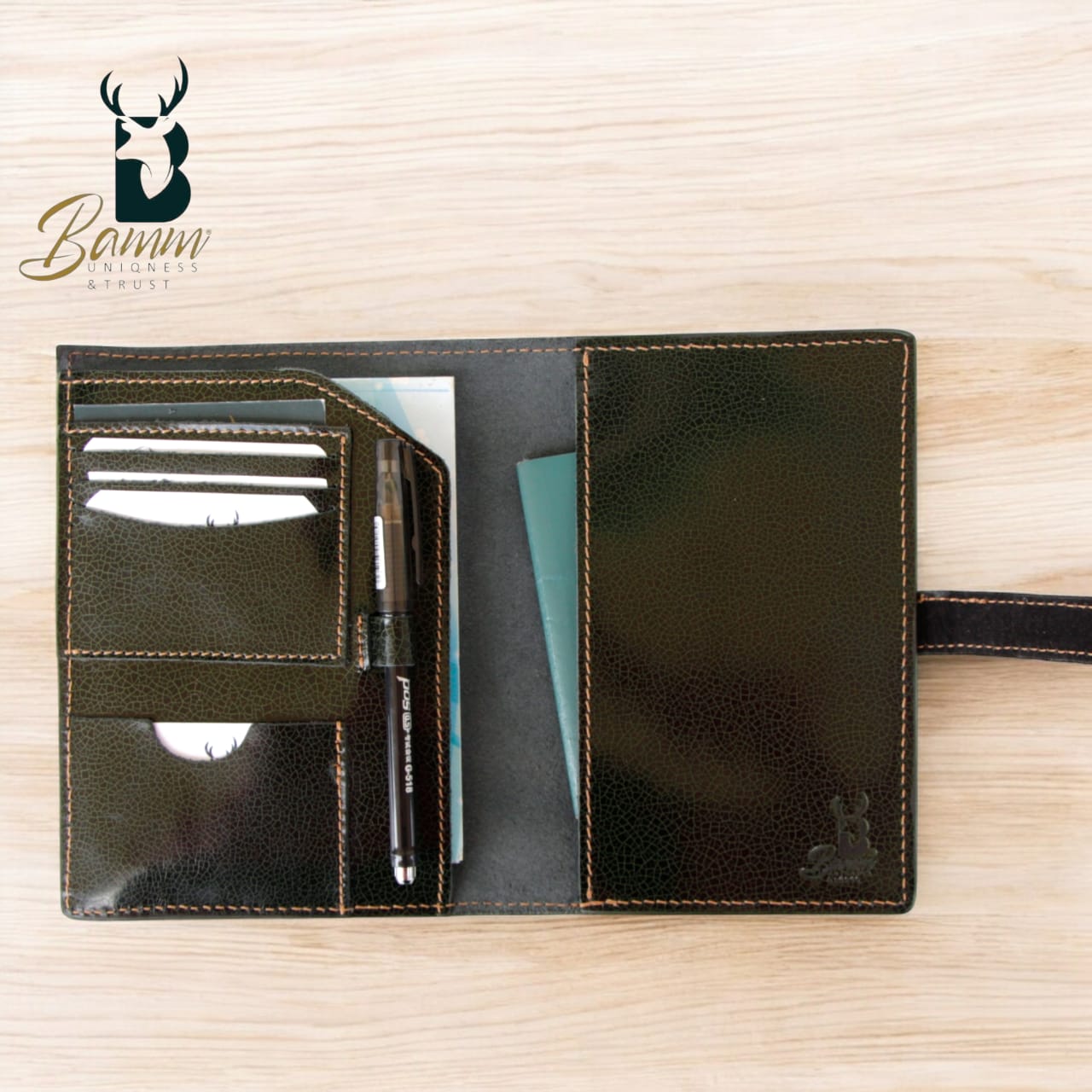 Natural Leather Document Wallet 2320