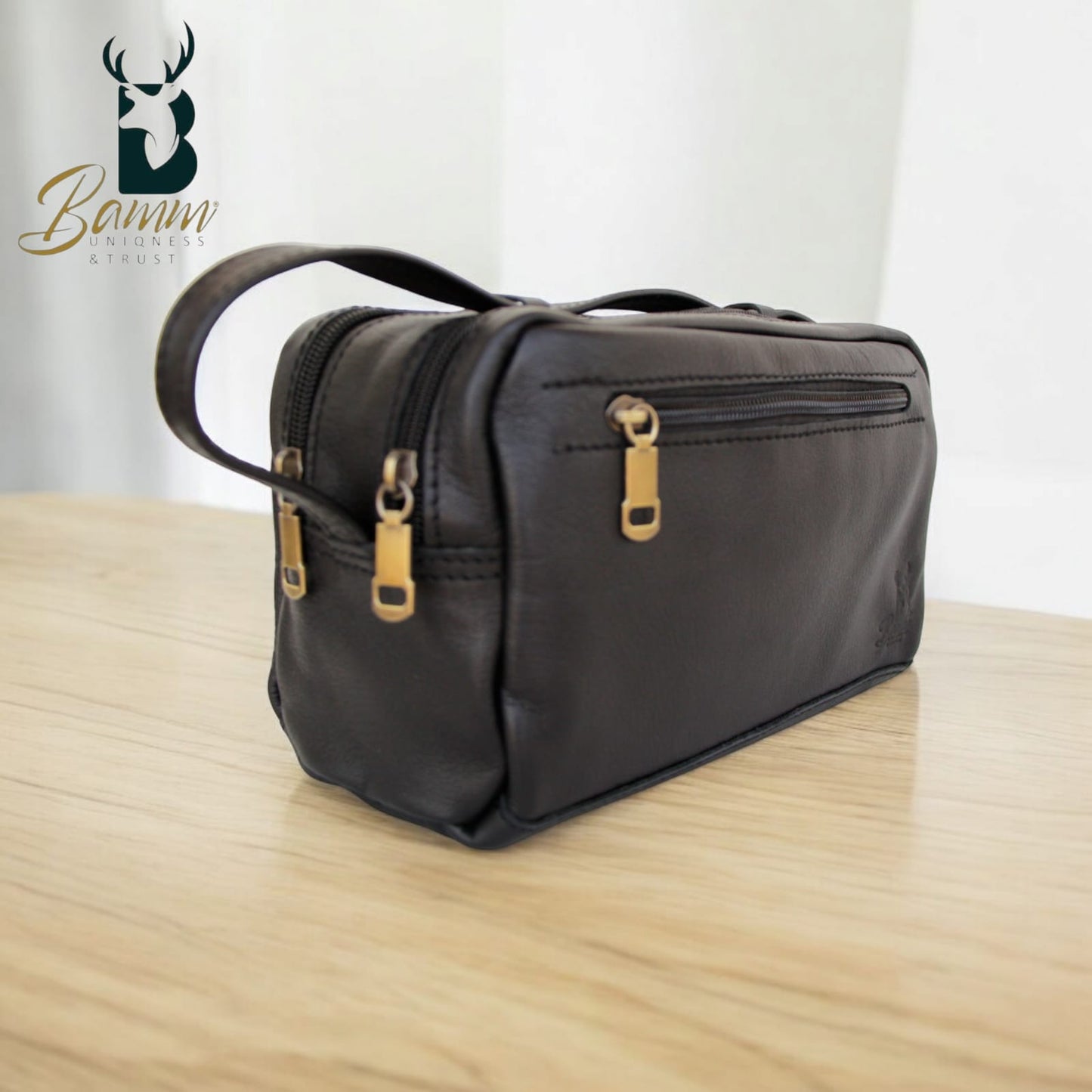 Elegant men's leather handbag 2243-1