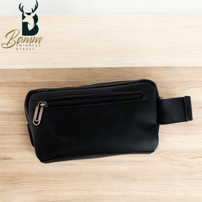 Natural Leather Bag With Mobile Case From Bamm