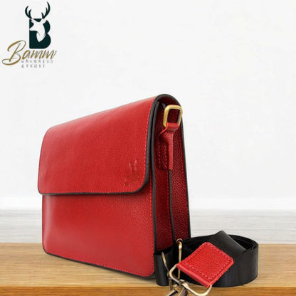 Men's leather shoulder bag-2806