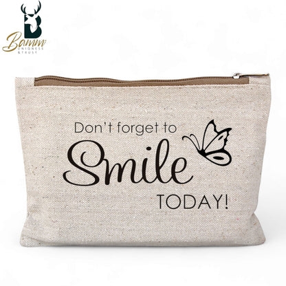 Multi-Use Makeup Organizer Bag – Heavy Duty Duck Cotton, Washable with Digital Print