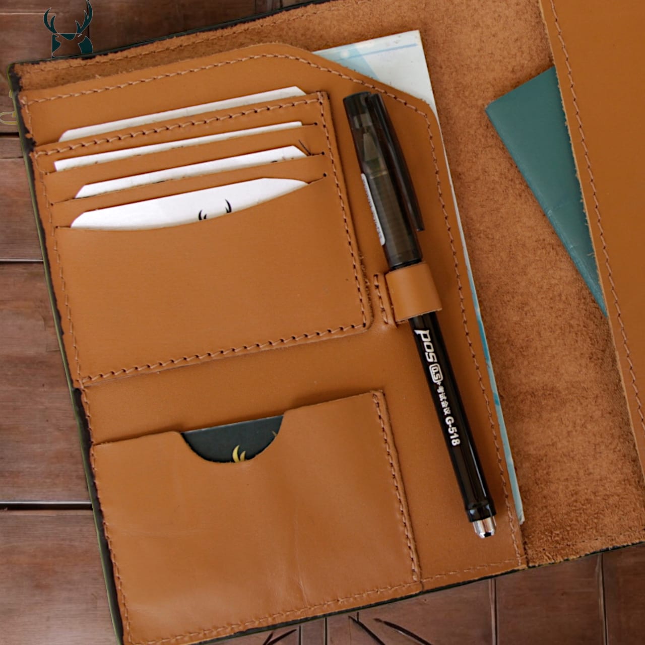 Natural Leather Document Wallet 2320
