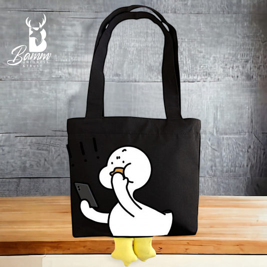 Printed Duck Tote Bag  from bamm -8008