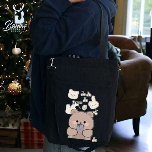 BAMM  Tote Bag With Two Adjustable Shoulder Straps
