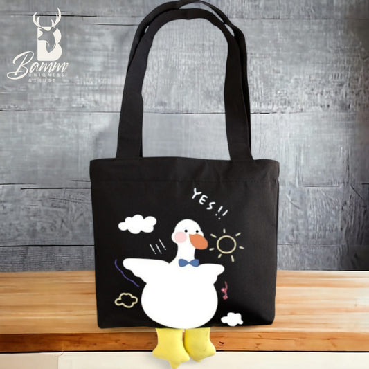 Printed Duck Tote Bag from bamm -8008