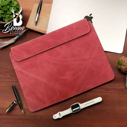 Genuine leather laptop cover-5002-