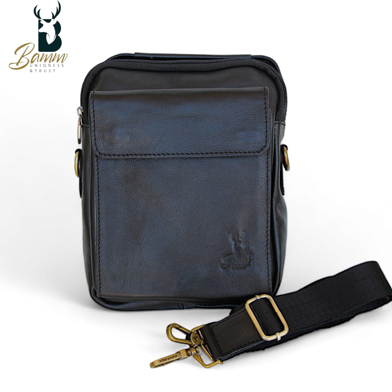 Natural Leather Crossbody Bag-2804