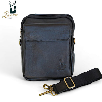 Natural Leather Crossbody Bag-2804