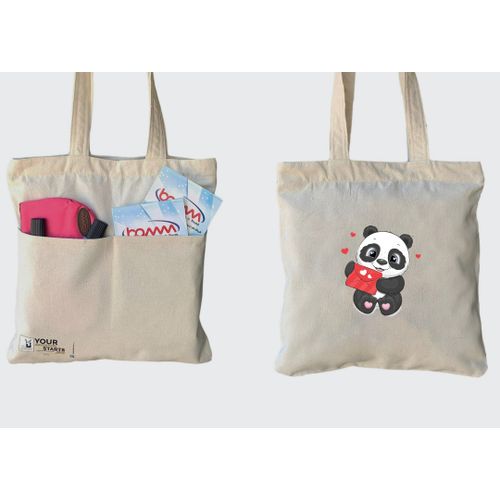 Tote Bag With Pocket And Handle