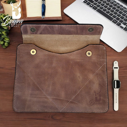 Genuine leather laptop cover-5002-